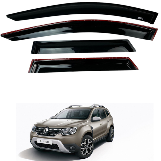 Дефлекторы окон (ветровики) Renault Duster II 2018-2024 (DEFL LUX) 00-00016275 фото
