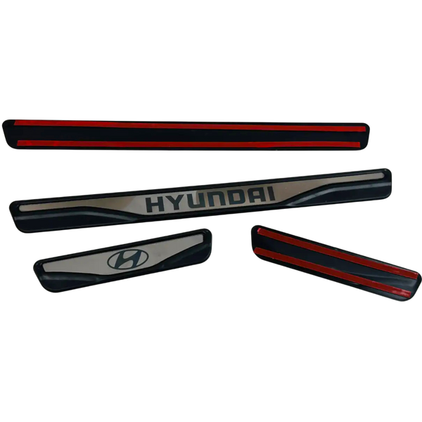 Накладки на пороги Hyundai емблема хром-пласт 00-00016003 фото