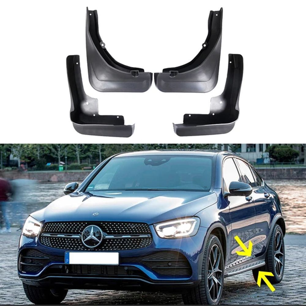 Бризковики Mercedes GLC 2015-2022 (авто з підніжкою) 00-00015846 фото