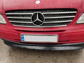 Х/н Mercedes Vito 639 2003-2010 накл. на передню решітку 7шт (TAN24) 00-00010599 фото