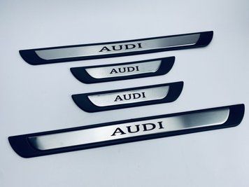 Накладки на пороги AUDI 4шт (Y-1 хром-пласт) (TAN24) 00-00014074 фото