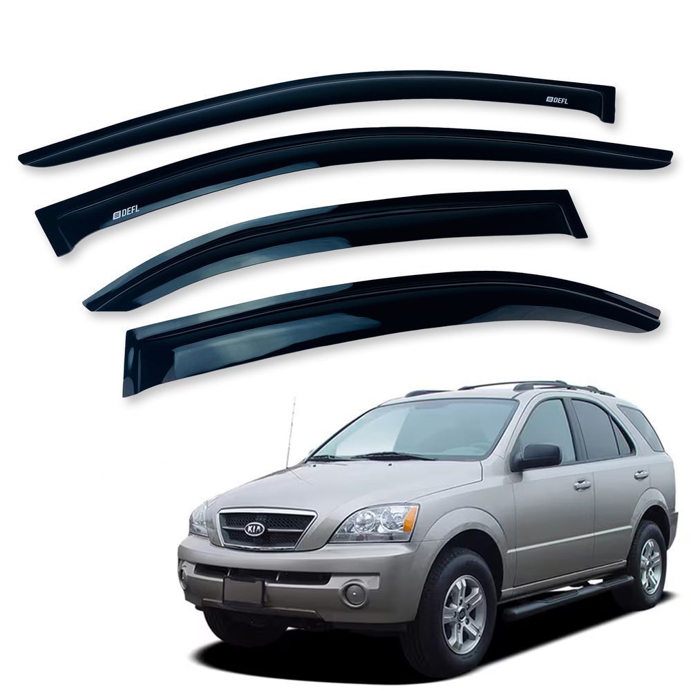 Дефлекторы окон (ветровики) Kia Sorento 2002-2009 (Defl) Q2 00-00014447 фото