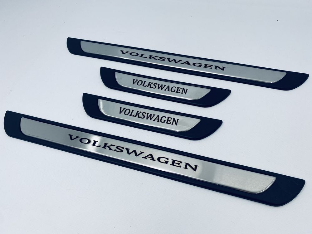 Накладки на пороги Volkswagen 4шт (Y-1 хром-пласт) (TAN24) 00-00011723 фото