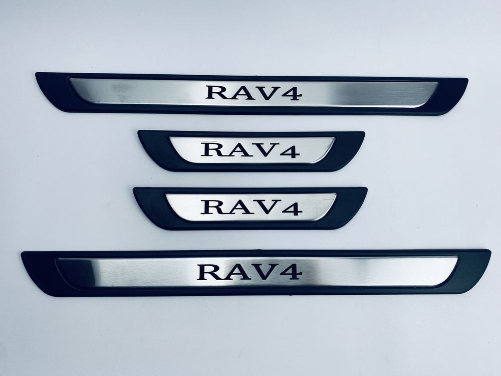 Накладки на пороги Toyota RAV4 4шт (Y-2 хром-пласт.) (TAN24) 00-00014079 фото