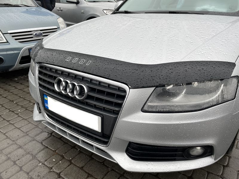 Дефлектор капота (мухобойка) Audi A4 2008-2011 (8K,8B) (ViP) 00-00000011 фото
