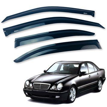 Дефлектори вікон (вітровики) Mercedes E-class W-210 1995-2002 Sedan (Defl) Q2 00-00014451 фото