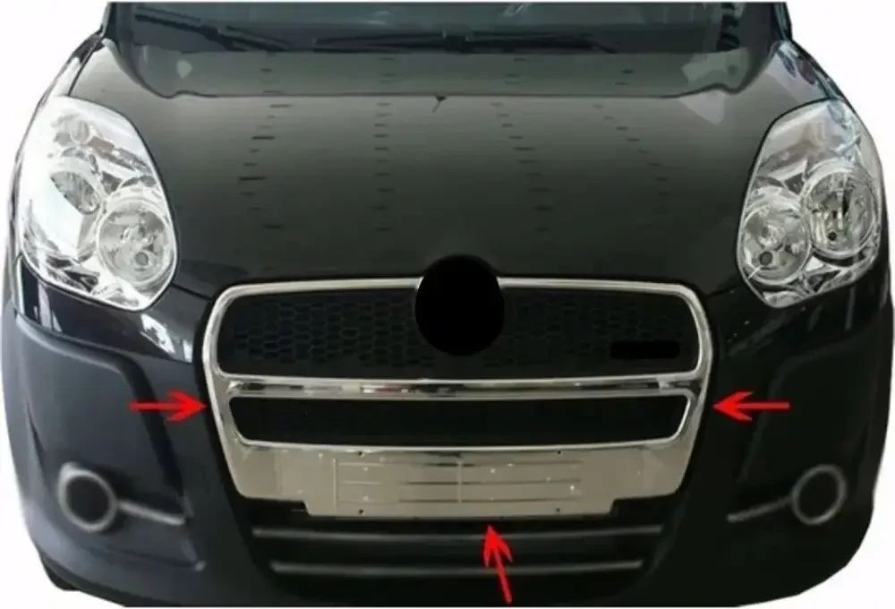 Х/н Fiat Doblo 10-14 накл. на передню решітку 1шт (TAN24) 00-00014015 фото