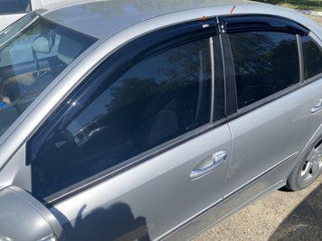 Дефлектори вікон (вітровики) Mercedes E-class W-211 2003-2009 Sedan (Defl) Q2 00-00014452 фото