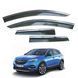 Дефлекторы окон (ветровики) OPEL GRANDLAND X 2016+ нерж. з хром полоскою (HAWK) 00-00015629 фото 1