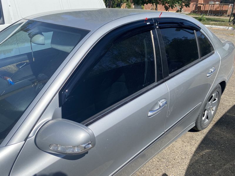 Дефлектори вікон (вітровики) Mercedes E-class W-211 2003-2009 Sedan (Defl) Q2 00-00014452 фото