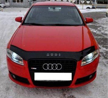 Дефлектор капота (мухобойка) Audi A4 2005-2008 (8Е,В7) (VIP) 00-00000014 фото