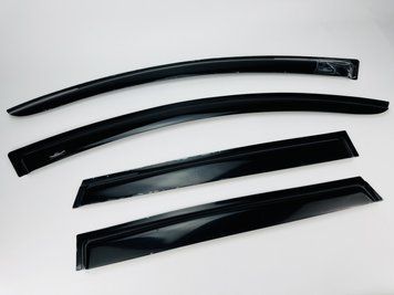 Дефлекторы окон (ветровики) Nissan Qashqai I 2008-2014 (+2) 7-ми местный (HIC) 00-00003718 фото