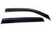 Дефлекторы окон (ветровики) Nissan Navara / Frontier / NP300 нерж. з хром полоскою (HAWK) 00-00017052 фото 4