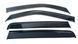 Дефлекторы окон (ветровики) Nissan Navara / Frontier / NP300 нерж. з хром полоскою (HAWK) 00-00017052 фото 2