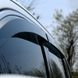 Дефлекторы окон (ветровики) Nissan Navara / Frontier / NP300 нерж. з хром полоскою (HAWK) 00-00017052 фото 1