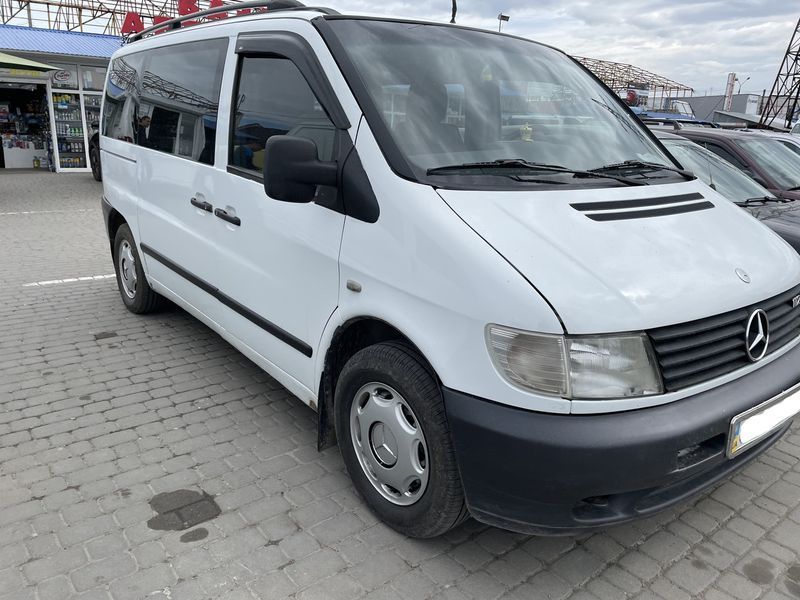 Дефлектори вікон (вітровики) Mercedes Vito W-638 1995-2003 (на скотче) (HIC) 00-00003668 фото