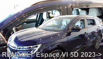 Дефлектори вікон (вітровики) Renault Espace VI 2023 -> 5D (вставні, кт - 4шт) (Heko) 27026 фото
