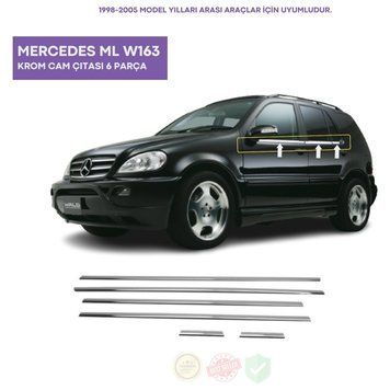 Х/н Mercedes ML W163 окантовка вікон 6шт. (TAN24) 00-00014019 фото