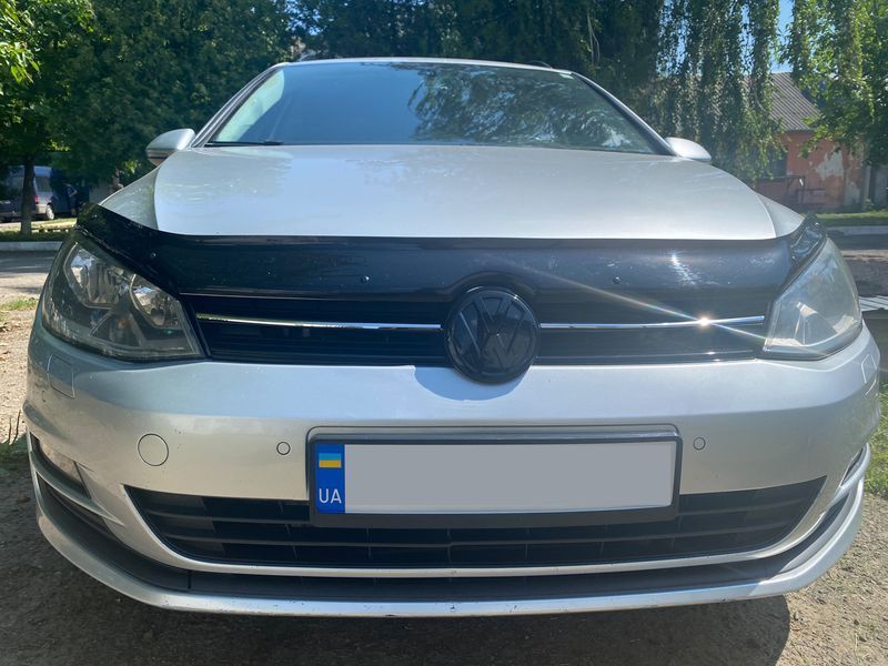 Х/н Volkswagen Golf 7 2015- накл. на решітку 2шт. (TAN24) Хром-нерж 00-00014022 фото