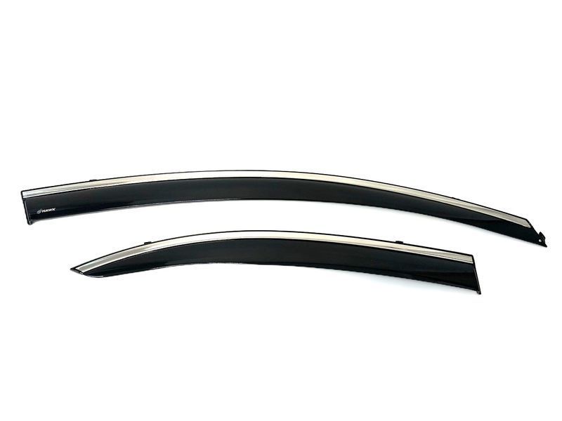 Дефлекторы окон (ветровики) Mitsubishi Lancer 2003- Silver Ss (HAWK) 00-00017109 фото