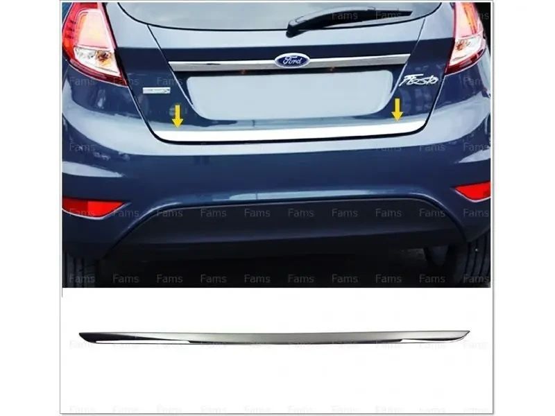 Х/н Ford Fiesta 2009+ Накладка над номером "Хром-нерж" (TAN24) 00-00010563 фото