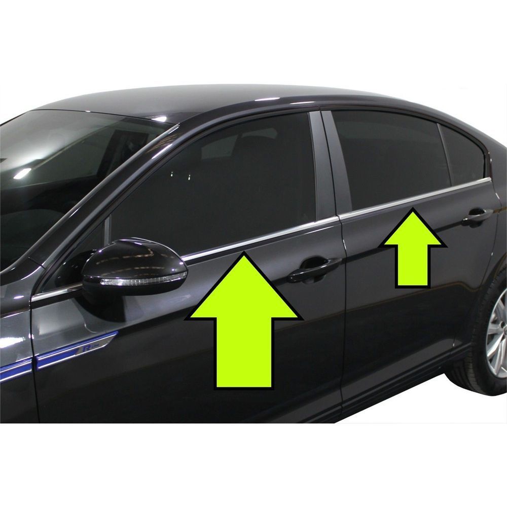 Х/н Volkswagen Passat B8 2015- окантовка вікон 4шт (TAN24) 00-00014027 фото