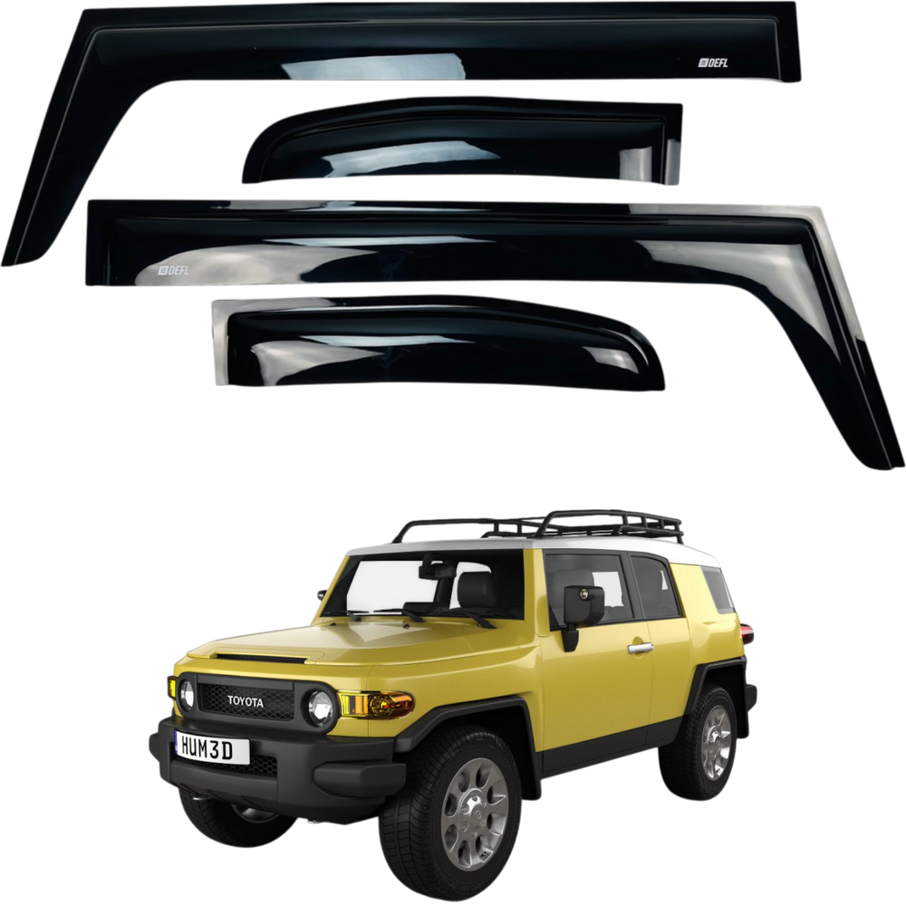 Дефлекторы окон (ветровики) Toyota FJ CRUISER 2008- (Defl) 00-00016167 фото