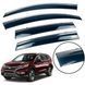 Дефлекторы окон (ветровики) Honda CR-V 2012-2017 нерж. з хром полоскою (Defl) 00-00014139 фото