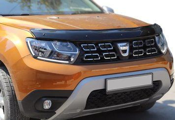 Дефлектор капота (мухобійка) Renault Duster/Dacia Duster 2018 CappaFe 00-00016856 фото