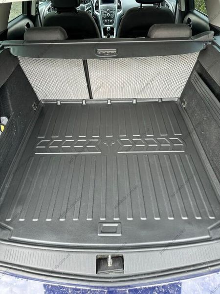 Килимок в багажник для Opel Astra J 2009- (universal) з бортиками 30 мм (Stingray) 6015111 фото