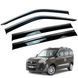 Дефлекторы окон (ветровики) FIAT DOBLO II / OPEL COMBO 2010+ нерж. з хром полоскою (HAWK) 00-00015532 фото
