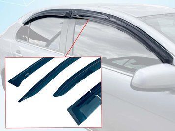 Дефлекторы окон (ветровики) Chevrolet Aveo 2011+ Sedan (HIC) 00-00003328 фото