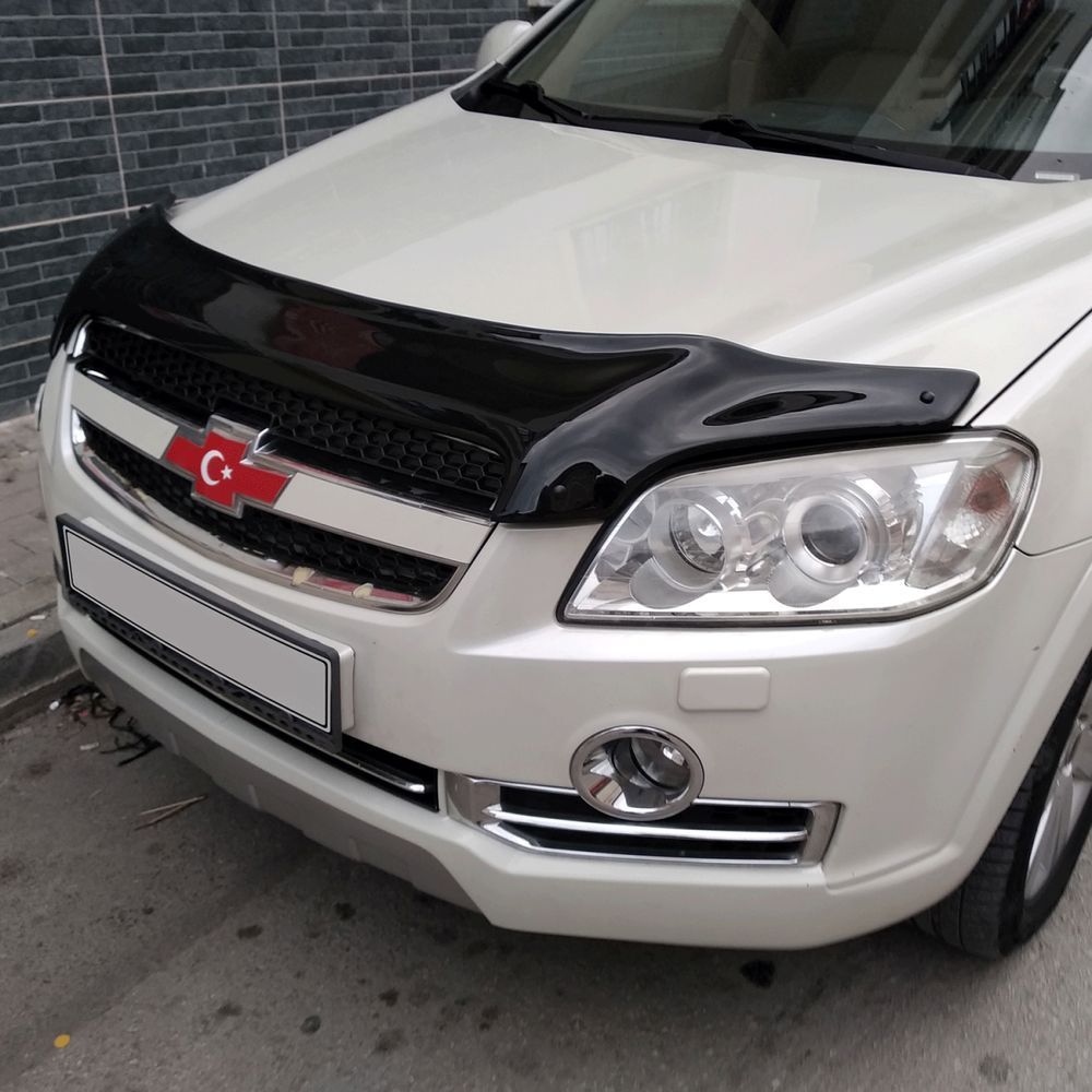 Дефлектор капота (мухобійка) Chevrolet Captiva 2006-2011 CappaFe 00-00015299 фото