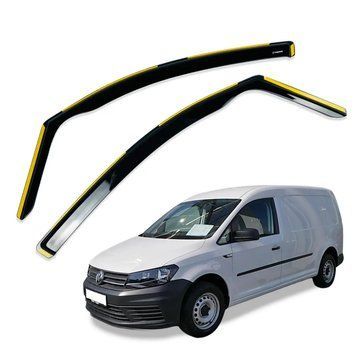 Дефлекторы окон (ветровики) для Volkswagen Caddy 2004-2020 вставные (HAWK) 00-00015736 фото