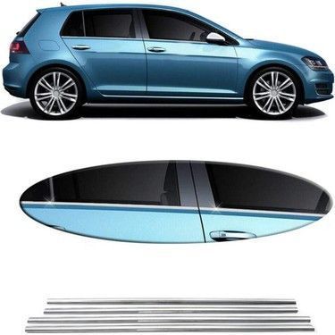 Х/н Volkswagen Golf VII 2013> окантовка вікон 4шт (TAN24) 00-00016233 фото