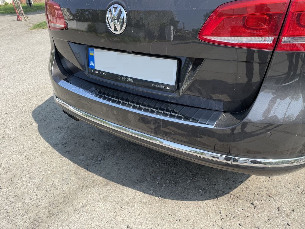 Хром накладки Volkswagen Passat B7 2011-2014 SW=комби на зад.бамп. "Хром-нерж" (TAN24) 00-00010317 фото