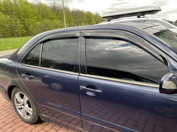 Дефлектори вікон (вітровики) Mercedes E-class W-210 1995-2002 Sedan (HIC) 00-00003633 фото