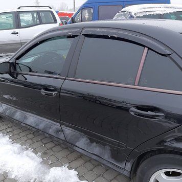 Дефлектори вікон (вітровики) Mercedes E-class W-211 2003-2009 Sedan (HiC) 00-00003635 фото