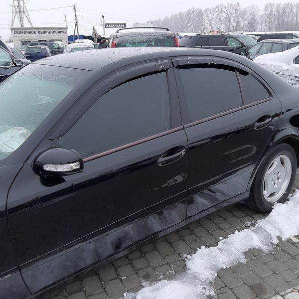 Дефлектори вікон (вітровики) Mercedes E-class W-211 2003-2009 Sedan (HiC) 00-00003635 фото