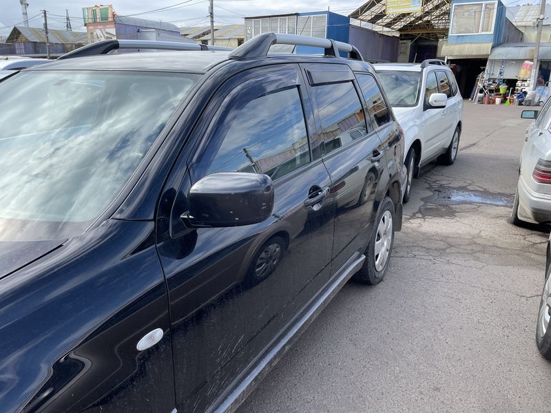 Дефлекторы окон (ветровики) Mitsubishi Outlander 2001-2007 (HiC) 00-00003686 фото