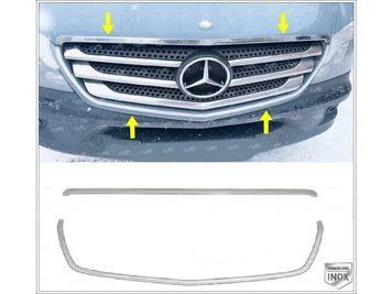 Х/н Mercedes Sprinter 906 2013-2018 накл. на передню решітку 2шт (TAN24 Обведення рещітки 2шт.Сталь 00-00011161 фото