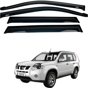 Дефлектори вікон (вітровики) Nissan X-TRAIL 2008-2013 (Defl) 00-00016180 фото