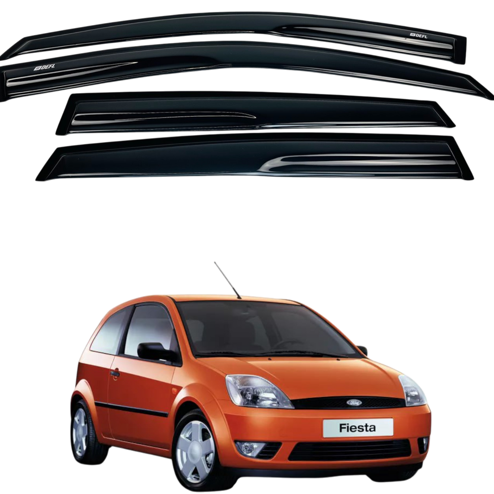 Дефлекторы окон (ветровики) Ford FIESTA 2002-2008 (Defl) 00-00016181 фото