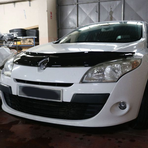Дефлектор капота (мухобойка) Renault Megane 2010-2015 SEDAN (TAN24) 00-00011389 фото