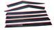 Дефлектори вікон (вітровики) Hyundai Santa Fe 6pcs 2024 нерж. з хром полоскою (HAWK) 00-00017024 фото 5
