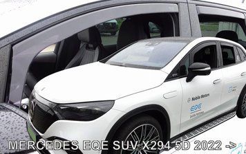 Дефлектори вікон (вітровики) Mercedes EQE SUV (X294) 2022-> 5D (вставні, кт - 4шт) (LSE) (Heko) 23651 фото