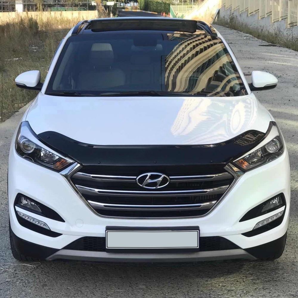 Дефлектор капота (мухобійка) Hyundai Tucson 2016- 2020 CappaFe 00-00016032 фото