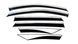 Дефлектори вікон (вітровики) Hyundai Tucson Long Wheel 6pcs 2021+ нерж. з хром полоскою (HAWK) 00-00017026 фото