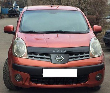 Дефлектор капота (мухобойка) Nissan Note 2006-2009 (VIP) 00-00000341 фото