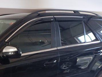 Дефлектори вікон (вітровики) Mercedes ML-class W-164 2005-2011 нерж. з хром полоскою (Defl) 00-00014191 фото
